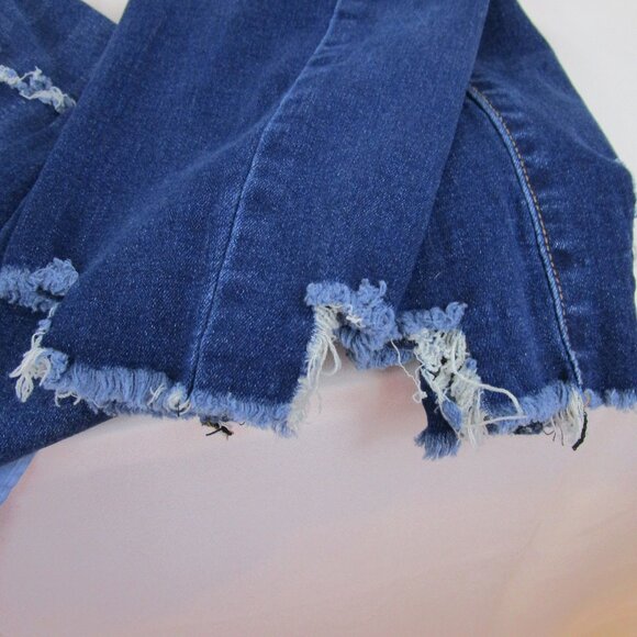 Bamboo Distressed High Rise Stretch Skinny Jeans - Picture 3 of 14